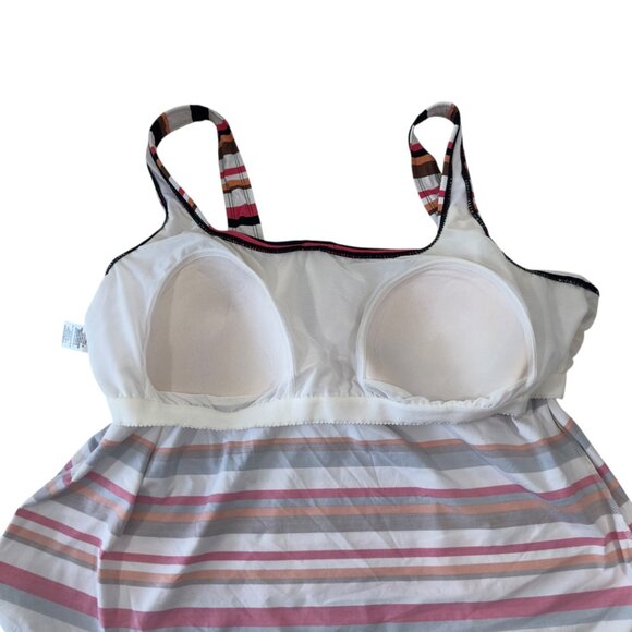 Beach House Woman 22W Striped Padded Tankini Top & Black Bottoms Swim Set NWT - Picture 7 of 15